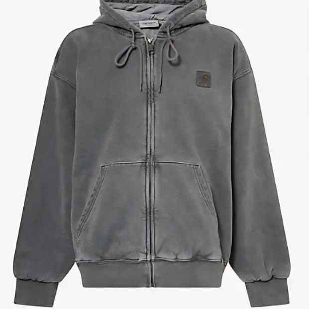 칼하트 비스타 후드자켓 차콜 가먼트 다잉 라지사이즈