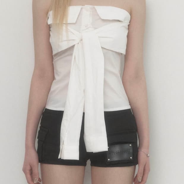 에트오소메 타이 셔츠 튜브탑