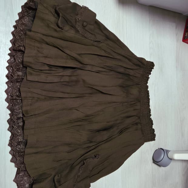 악시즈팜 Axes femme 초코 포켓 레이스 스커트