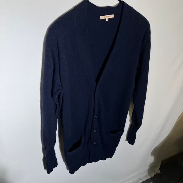 L)유니클로 램스울 울 100 니트 가디건