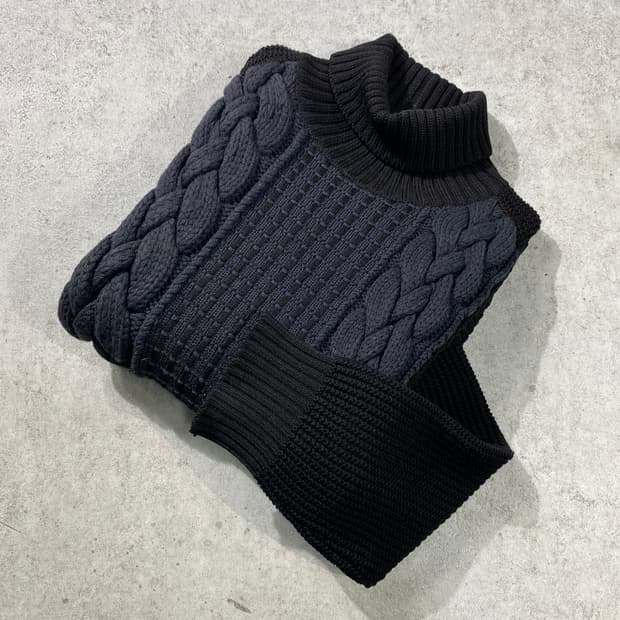 [M] 90s Iceberg 아이스버그 이태리메이드 터틀넥 울 니트