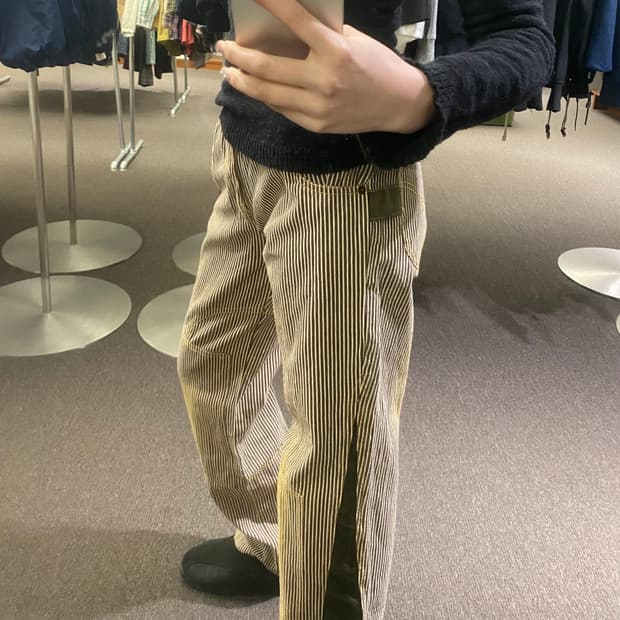 S)일본 빈티지 코듀로이 스트라이프 팬츠