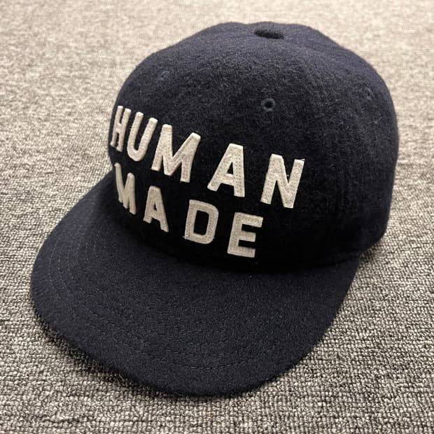 휴먼메이드 모직 볼캡 네이비 