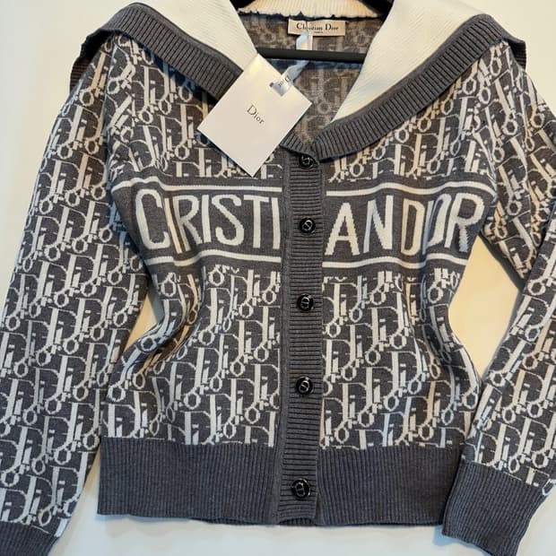 (새상품)디올세일러가디건