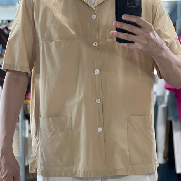 르메르 반팔 셔츠 베이지 52사이즈