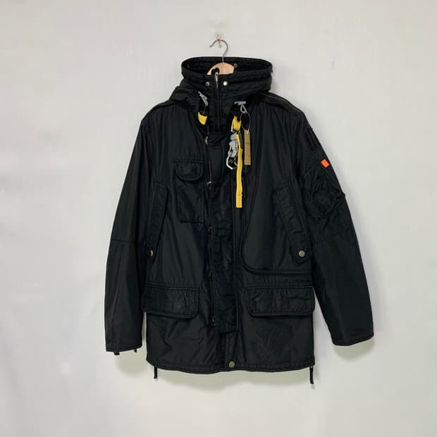 파라점퍼스 하이넥 후드 레스큐 바람막이 점퍼 자켓 고프코어 00s