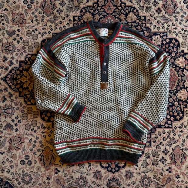 Janus 노르딕패턴 니트 남성105