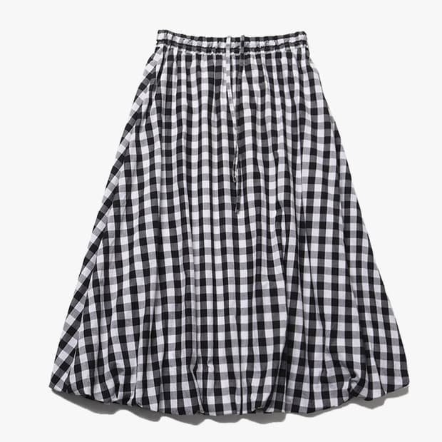 BEAMS BOY - CHECK BALLOON SKIRT
