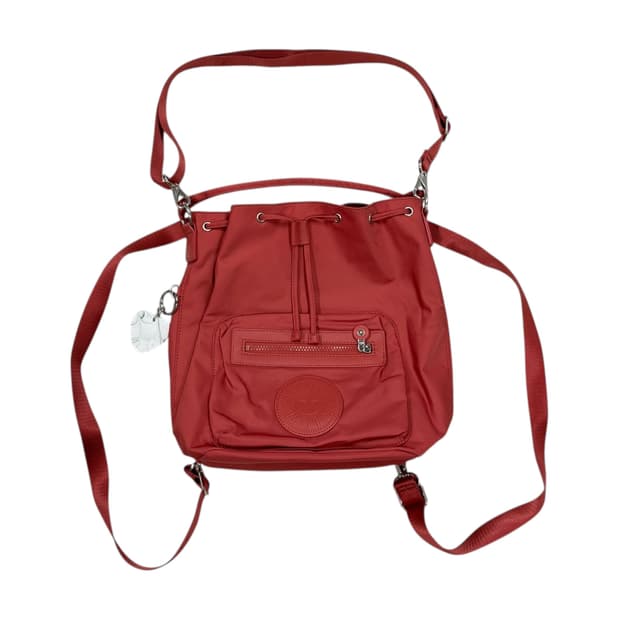 키플링 나일론 3WAY 토트 크로스 백팩 가방 다홍 레드