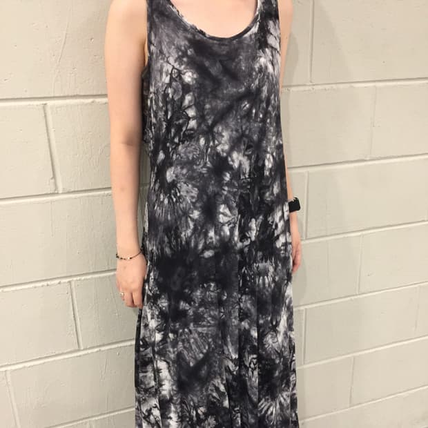 Sorridere tie-dye Gothic dress
