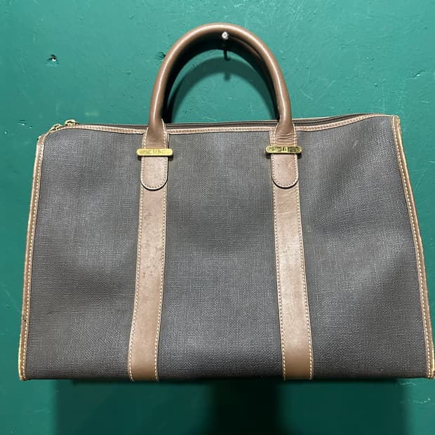 던힐 레더 보스턴백