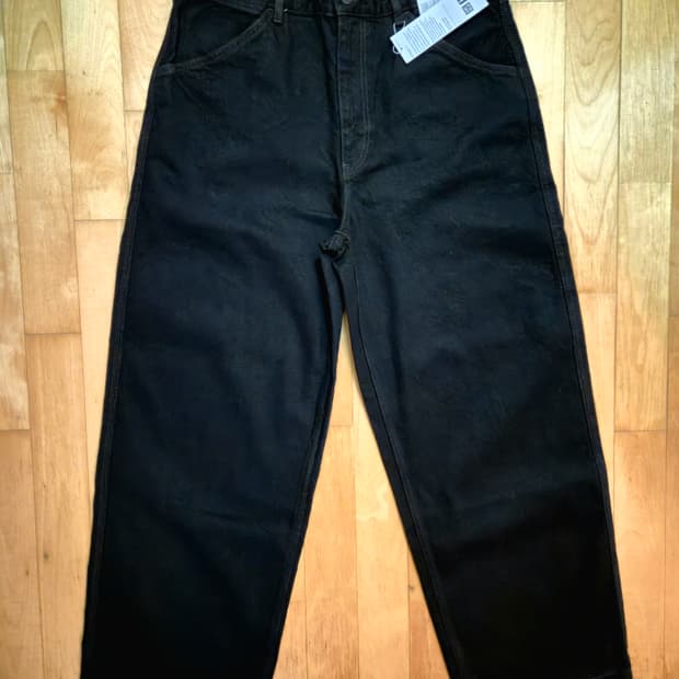 유니클로 U 와이드 데님 팬츠 블랙 33 새제품