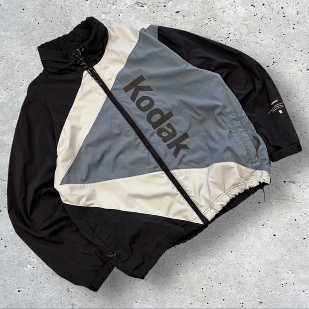 [2XL] 코닥 바람막이 집업 자켓 블랙 B811