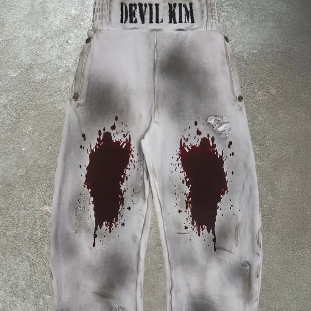 devil kim 데빌킴 블러드 팬츠