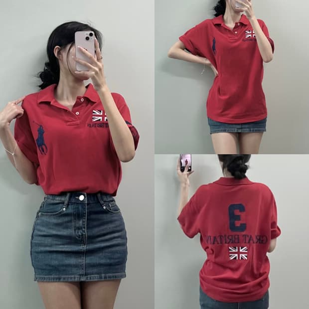 폴로 빅포니 잉글랜드 치프키프 반팔 카라티 