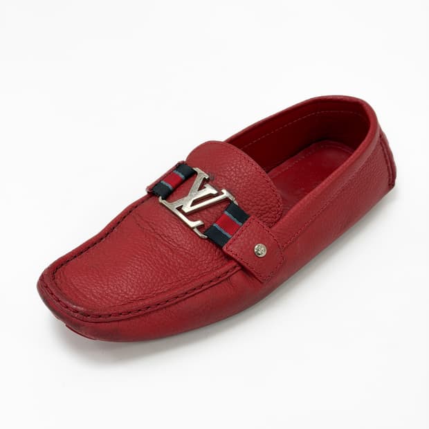루이비통 페블 레더 드라이빙 슈즈