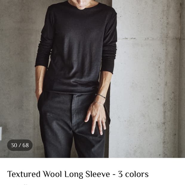 모노프리베 텍스처드 울 롱 슬리브 1사이즈