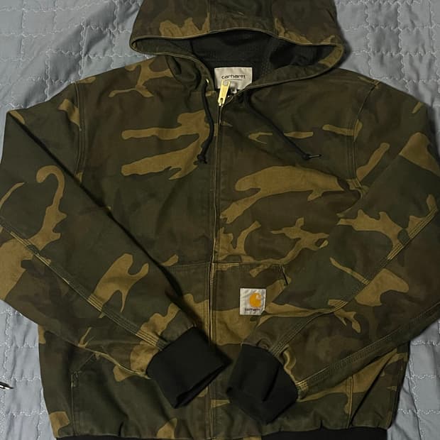 칼하트wip 카모 액티브 자켓 M