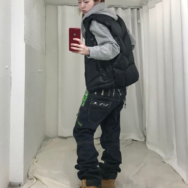 디젤 바니쉬 패딩 조끼