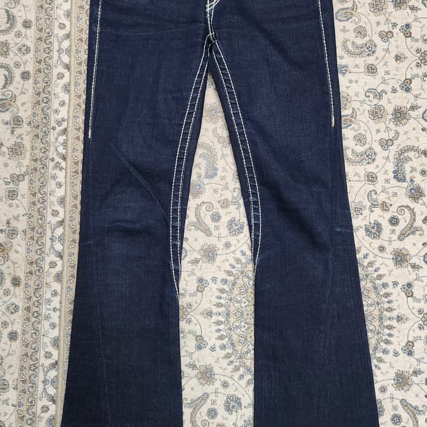 트루릴리젼 부츠컷 진청 데님팬츠 24 (25-27)