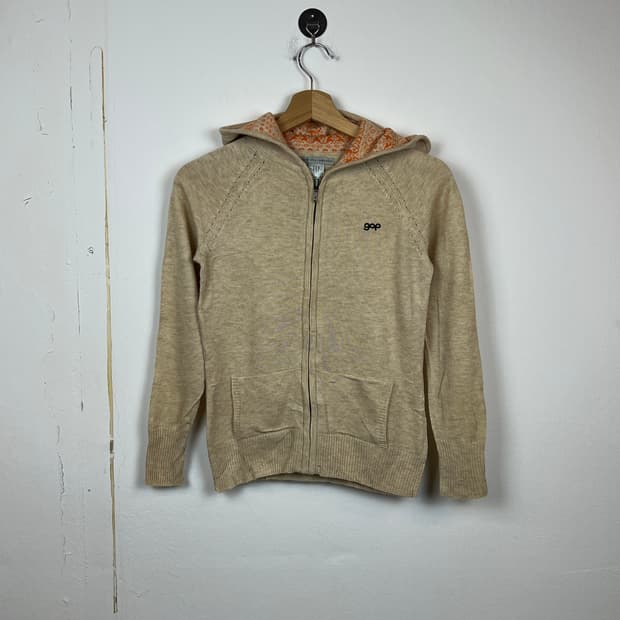 GAP 램스울 혼방 후드 집업 XS