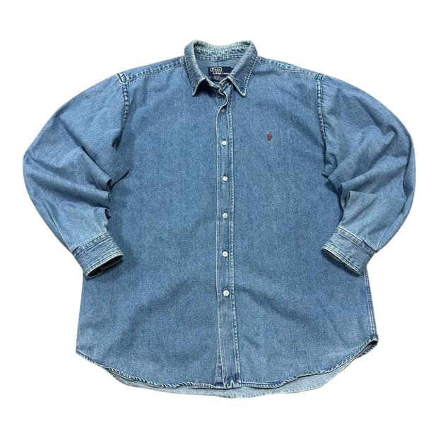 ✨ (바배) 폴로 랄프로렌 올드스쿨 데님 셔츠 