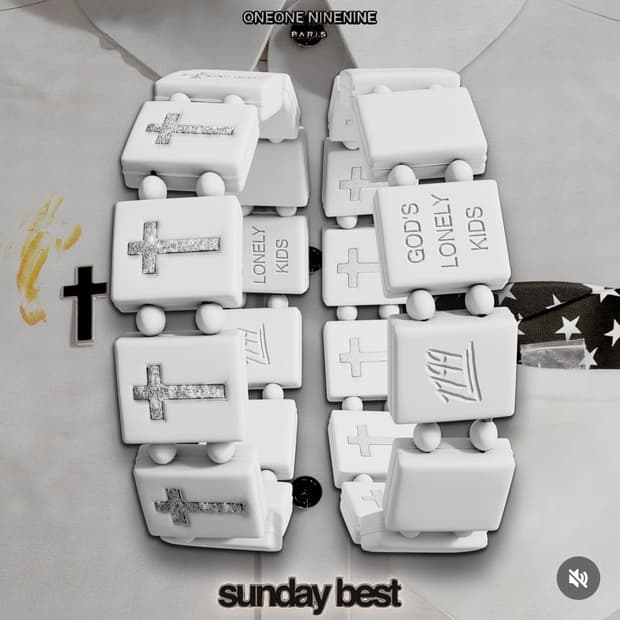 Bazo1199 GOD'S LONELY KIDS white
