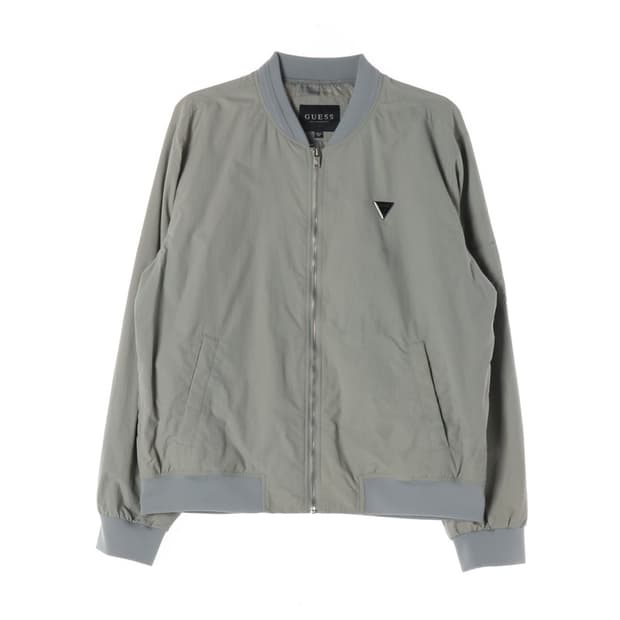 GUESS LA 삼각로고 미니멀 블루종 자켓 XXL