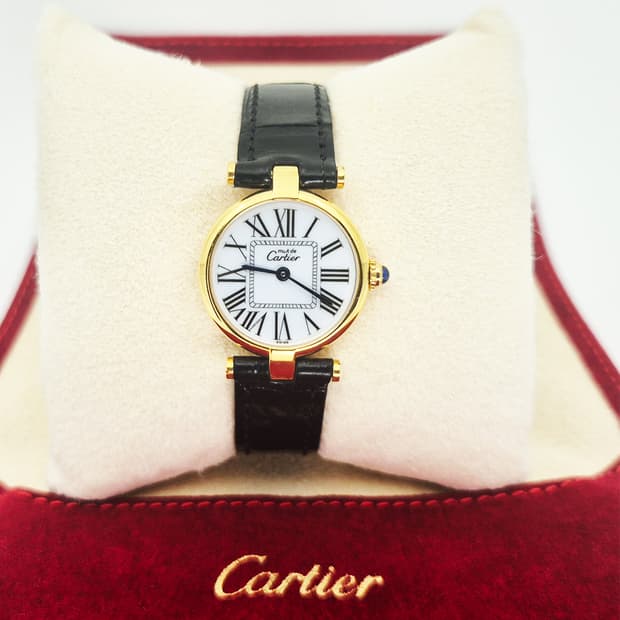 까르띠에 방돔 24mm 화이트 로만 다이얼