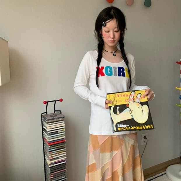 x-girl, rainbow top 
