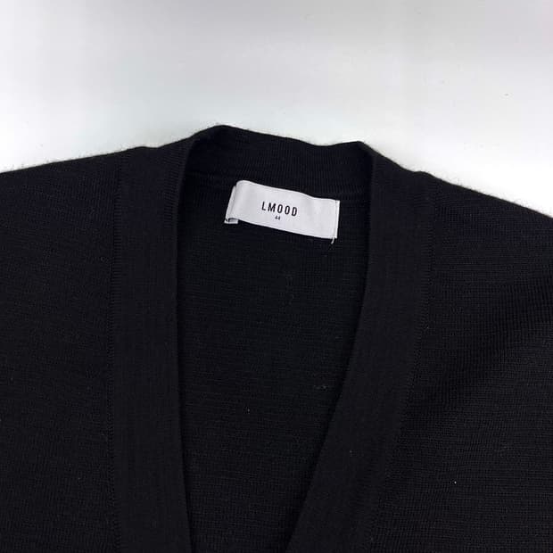 LMOOD 엘무드 오디너리 크롭 가디건 블랙