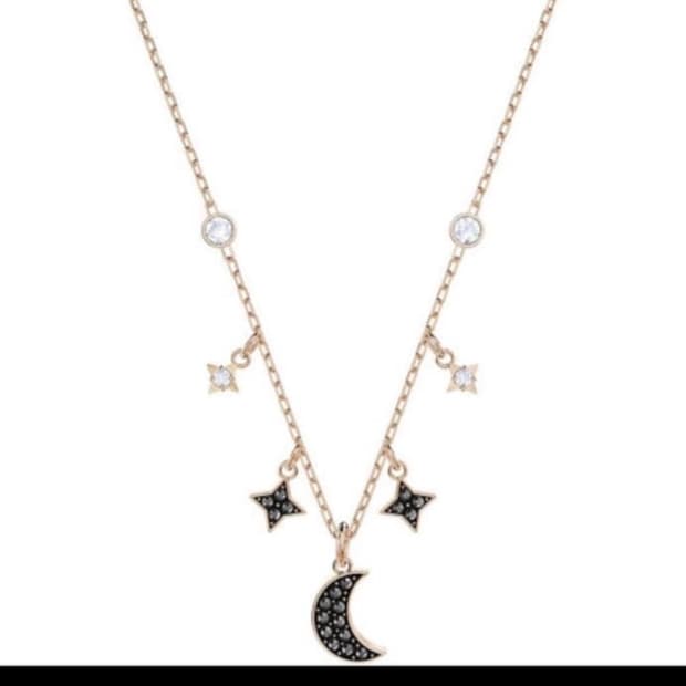 스와로브스키 Swan 네크리스 달 목걸이