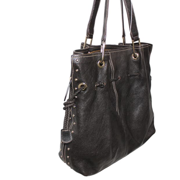 2000s 발렌시아가 토트백 브라운