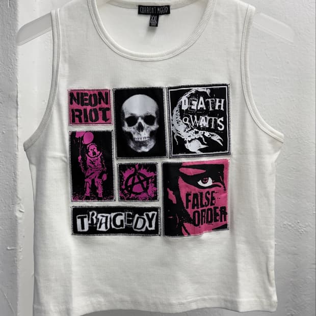 돌스킬 Dolls kill CURRENT MOOD 나시 탑