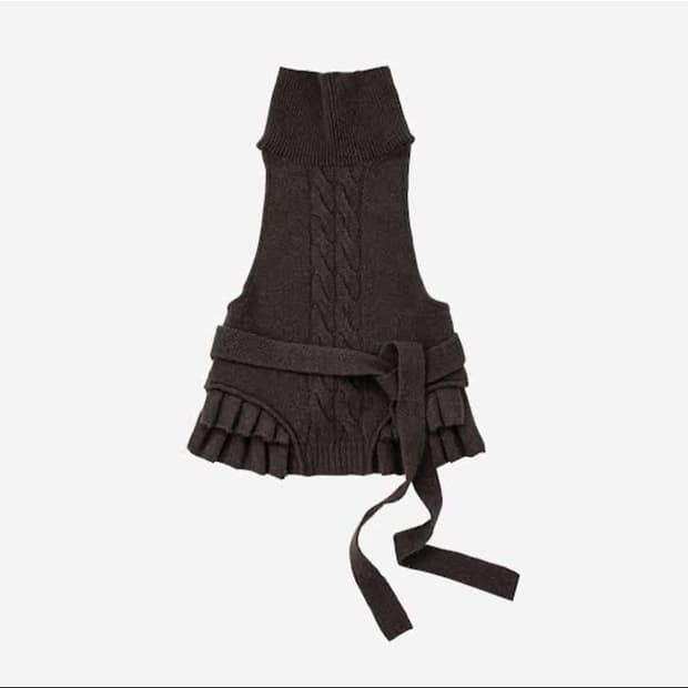 Ulika knit halter top black