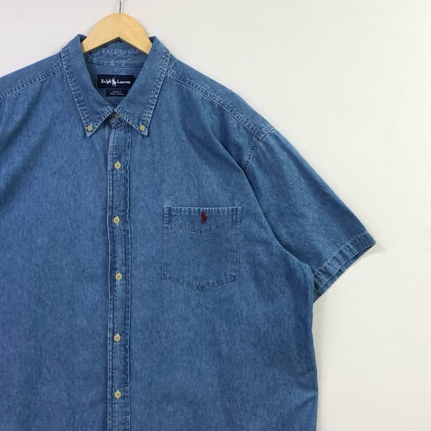 Xxl 폴로 데님 셔츠