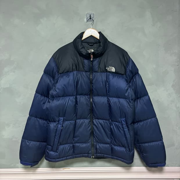 노스페이스 800 로체 구스다운 패딩 네이비