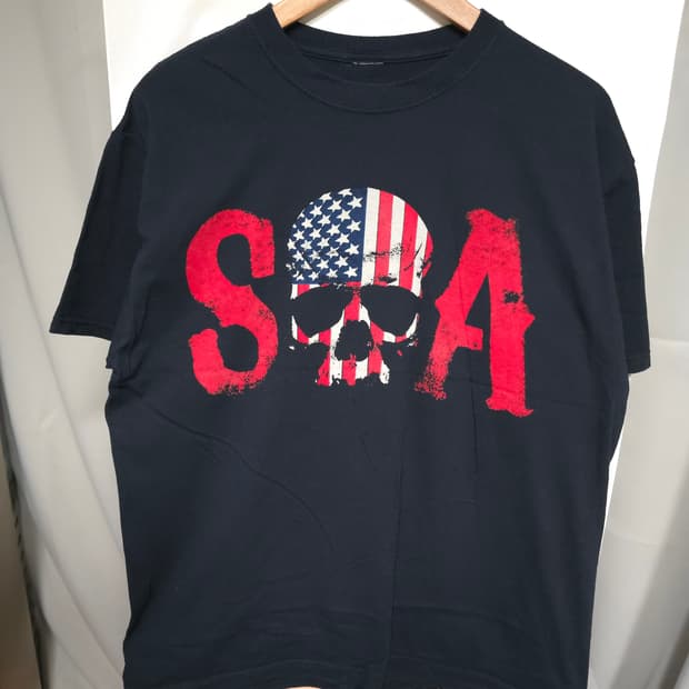 Sons of Anarchy 블랙 프린팅 반팔티 L ✨️미빈✨️
