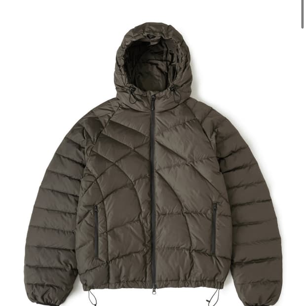 [2] 해칭룸 웹구스 다운 푸퍼 패딩 자켓 카키 25fw