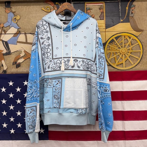 Amiri 아미리 블랭킷 스티치 후드 