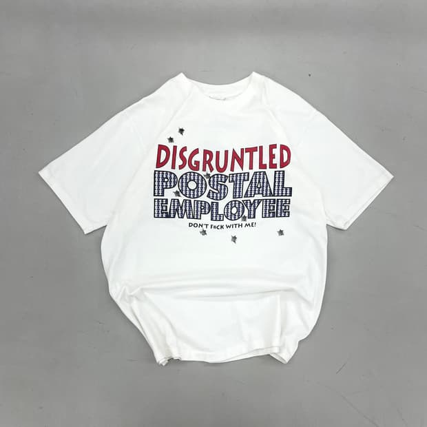 90s 싱글스티치 돈뻑윗미 don’t fxxk with me 빈티지 반팔