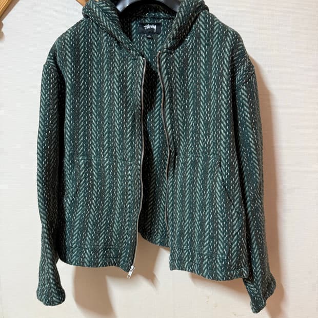 스투시 X 유니온 판초 포레스트 후드 L사이즈 