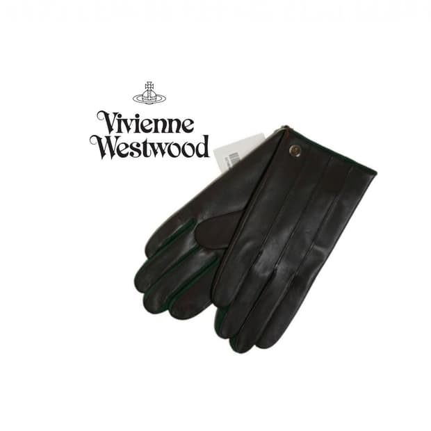 비비안웨스트우드 남성용 다크브라운 가죽 장갑 25cm (새상품)