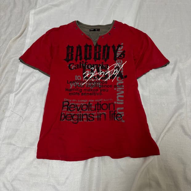 BAD BOY” Punk Lettering Tee