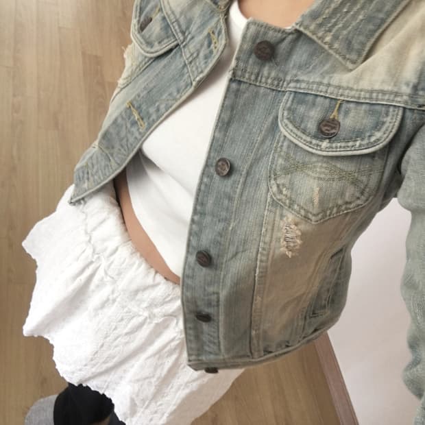 Abercrombie & Fitch 아베크롬비 데님자켓 청자켓