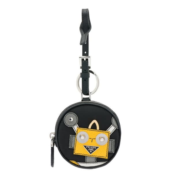 새상품 프라다 로봇 참 동전지갑 파우치 키링