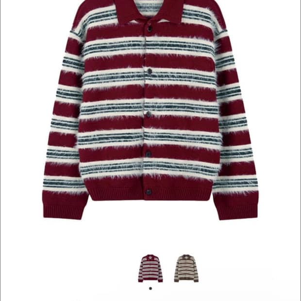 구매) STU 플로피 스트라이프 가디건 m