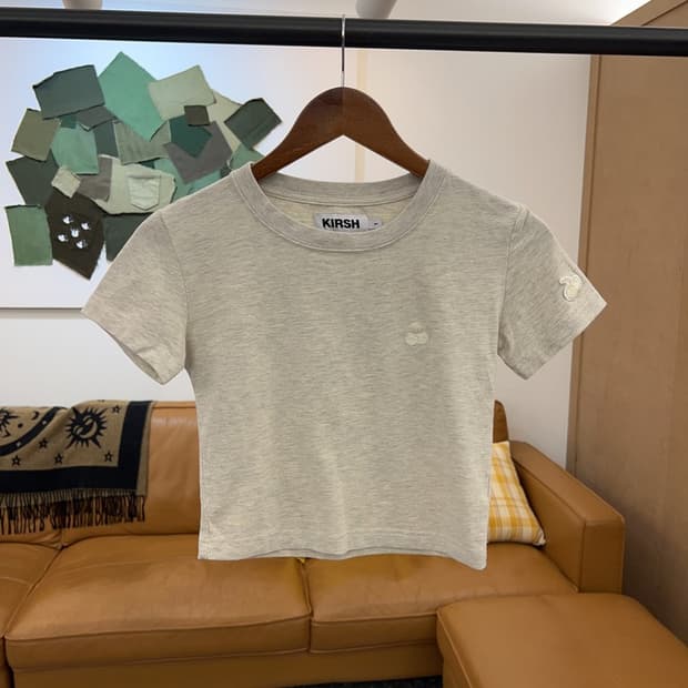 키르시 캐주얼 크롭 반팔티 85 C05039 