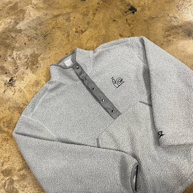 [정품/L] 나이키 풀오버 플리스 회색 b19