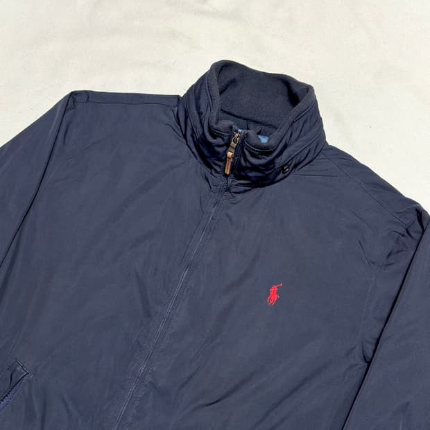 L 폴로랄프로렌 내장후드 네이비 폴리쉘 자켓